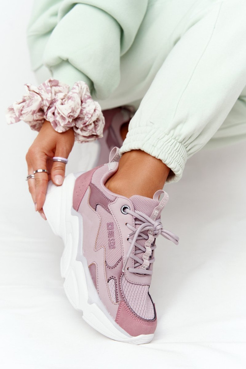 Dámské Tenisky Memory Foam Big Star HH274258 Fialové