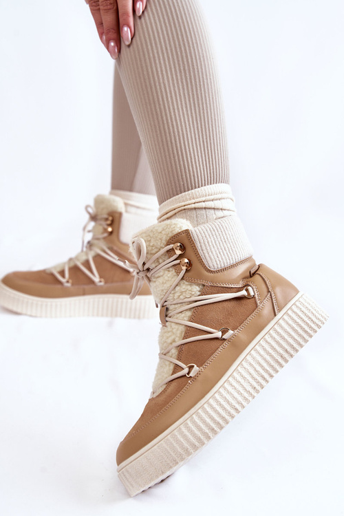 Dámske snehové topánky LA.FI 280072ta-QN Beige