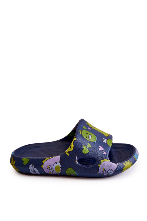 Ľahké detské flip -flops Navy Blue Astro
