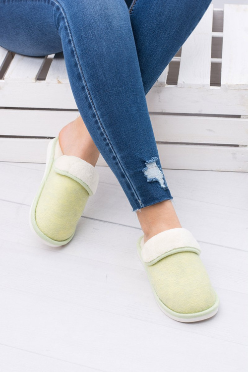 Dámské domácí papuče zelená Sleepy