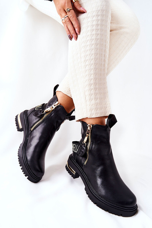 Klasické Boty S Páskem černé Lorie