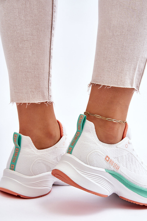 Pamäťový penový systém Big Star LL274328 Biele športové topánky