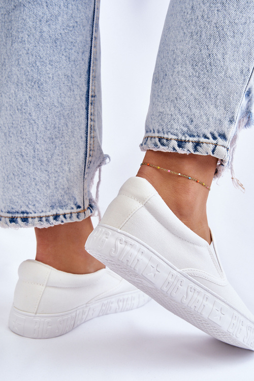 Dámské tenisky Slip-On Big Star LL274389 Bílé