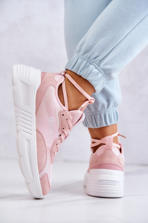 Módne tenisky športové topánky Veľká hviezda JJ274595 Pink