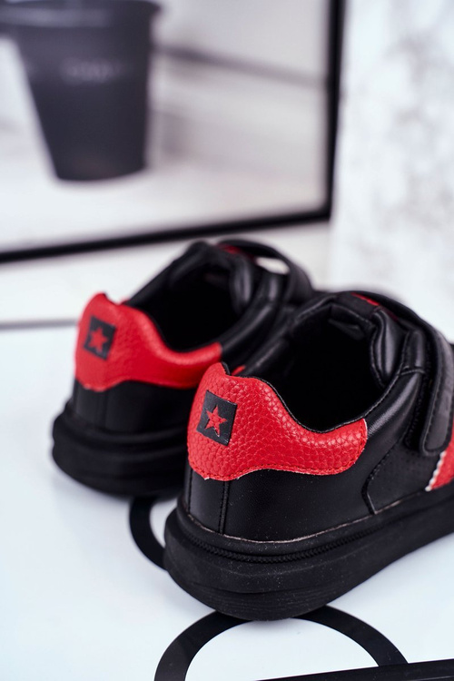 Veľká hviezda športových detí pre suchý zips čierny GG374022