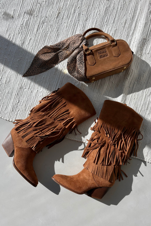 Zateplené Kobyly Dívčí Kobyly S Fringingem Camel Brivina