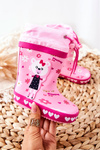 Detské gumové galoshes Pink medvedíka zinstina