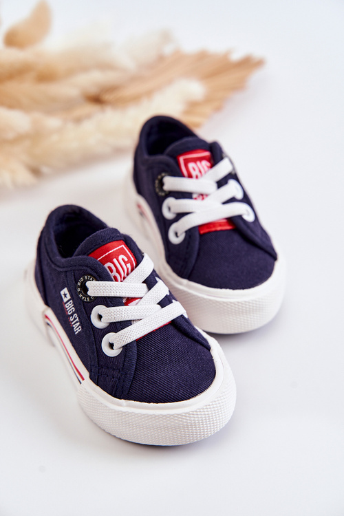 Detské nízke tenisky Veľká hviezda JJ374163 Navy Blue