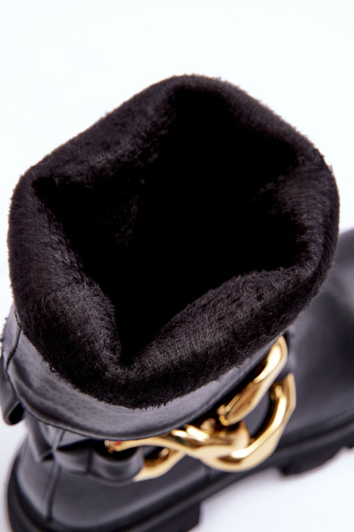 Čierne kožené topánky Diominna