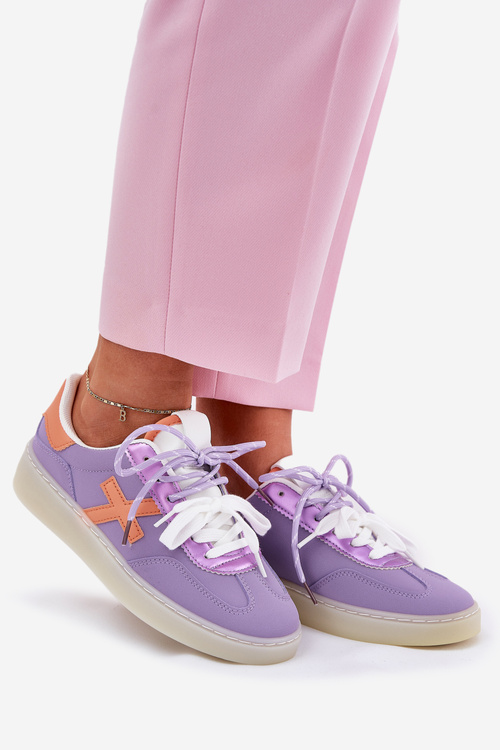 Nízke Dámske Športové Topánky Fialové Zelevelis