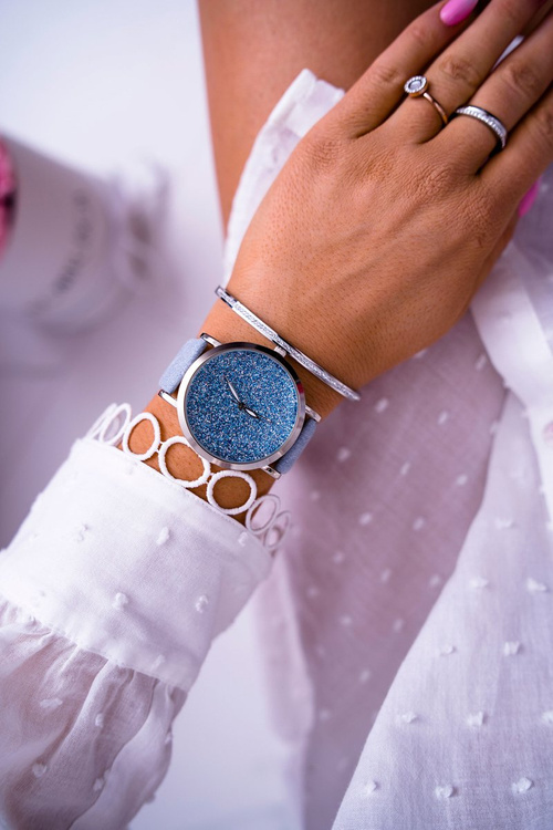 Dámske hodinky Ernest s Brocade Blue Tiguan