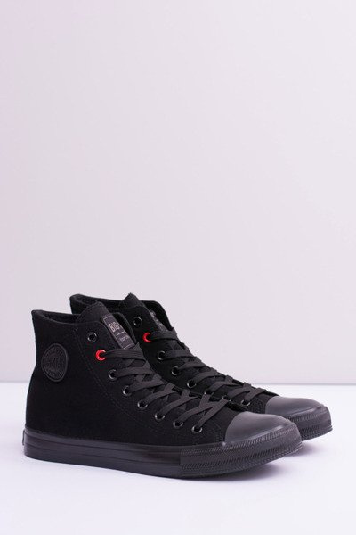 Big Star High Pánske čierne tenisky T174111