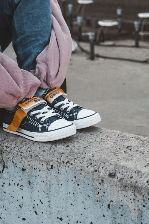 Detské nízke tenisky Veľká hviezda JJ374072 Navy Blue