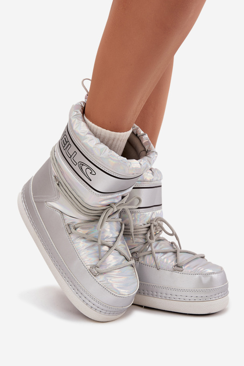 Dámské sněhule s šněrováním O'NEILL LISA WOMEN HIGH 90253012.99S Stříbrné