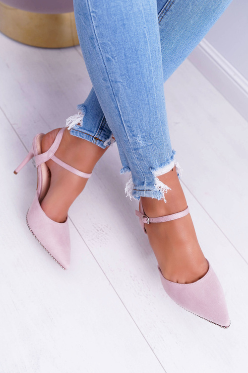 Dámske vysoké podpätky v ružových ružových trendoch