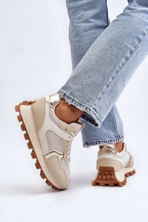 Dámske bežové športové tenisky Ralita