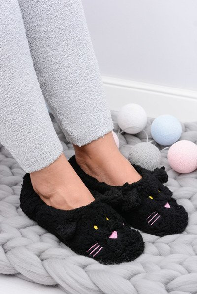 SOXO Dámské domácí papuče myši Černá