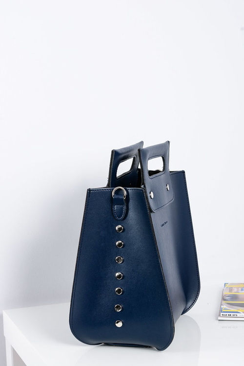 Veľká dámska Navy Blue Kabelka Nit