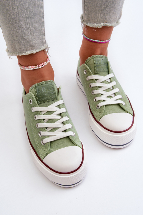 Dámske tenisky na hrubej podrážke Lee Cooper LCW-24-31-2217 Zelené