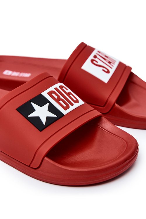 Pánska veľká hviezda DD174702 Red Flip -flops
