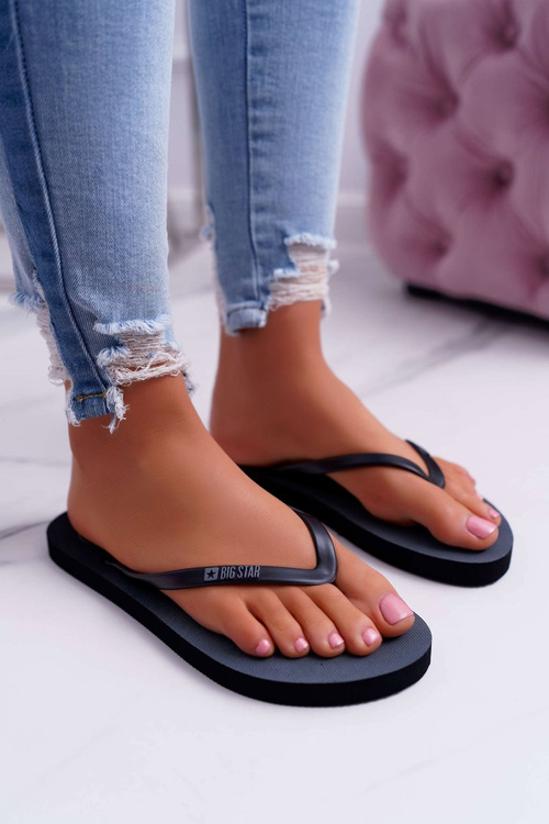 Ženské žabky Big Star Black DD274A242