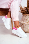 Športové dámske topánky lu boo biele fuchsia matilda