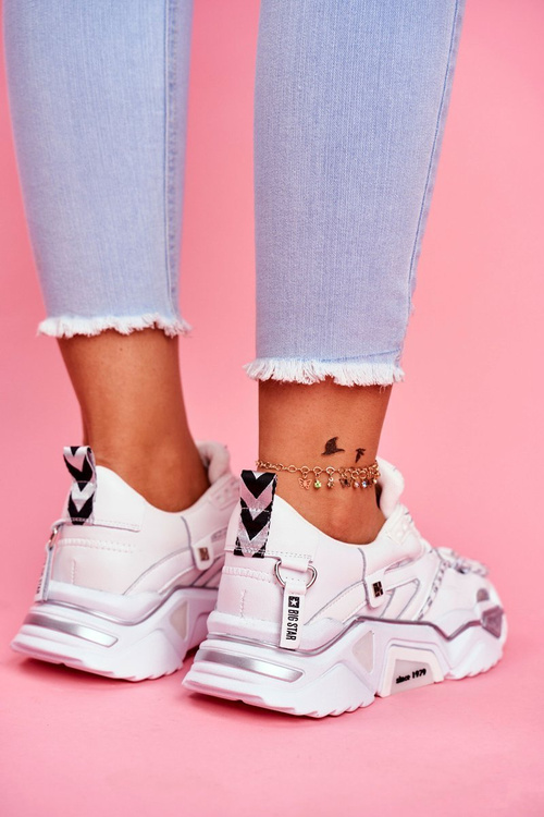 Dámske športové topánky Veľká hviezda od Daniela Lopeza Białe FF274A529