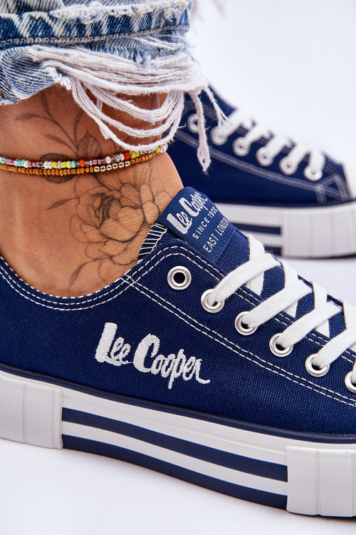 Dámske tenisky na platforme Lee Cooper LCW-23-31-1803L Navy Blue