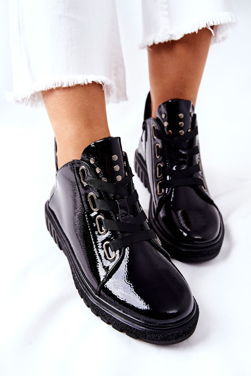 Maľované topánky Sergio leone pb210 čierna