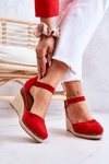 Red Espadrilles žien