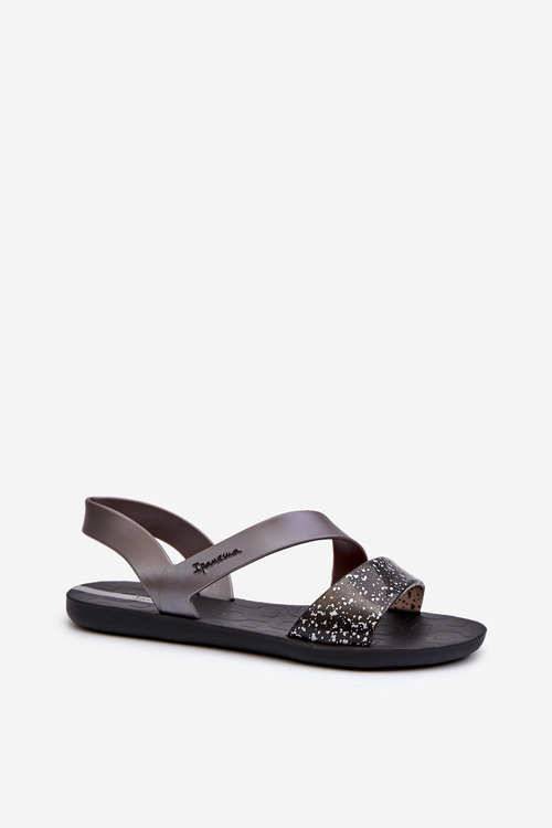 Dámské sandály 82429 Ipanema Vibe Sandal Fem Černo-stříbrné