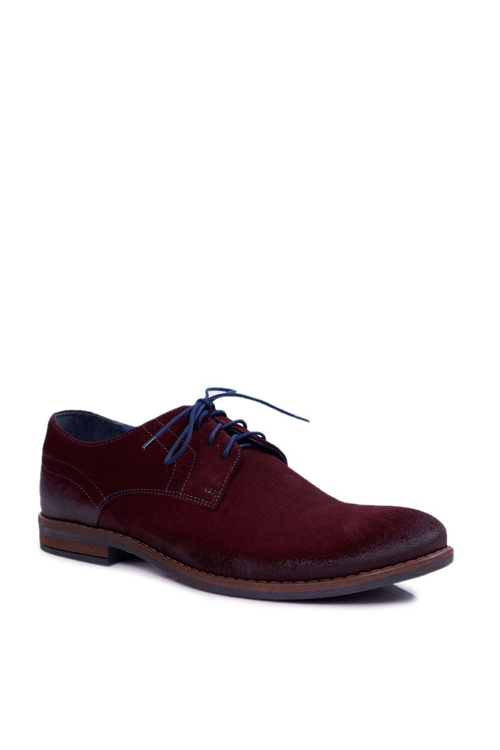 Pánské Polobotky Casual Každodenní Nikopol Kožené burgundske Lajos