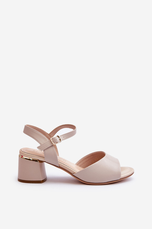 Dámske sandále na nízkom opätku z ekologickej kože Sergio Leone SK876 svetlošedé