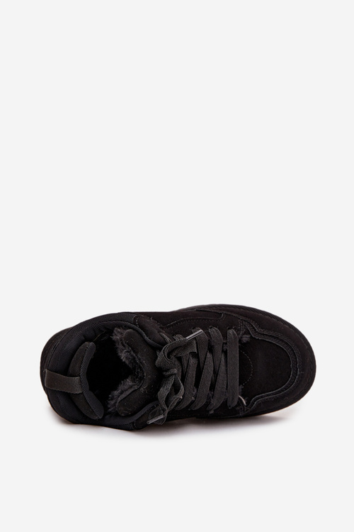 Dámske tenisky s podšívkou z kožušiny Čierne Cyrissa