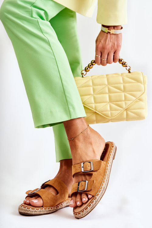 Camel Casilda Classic Suede Women's Plippers