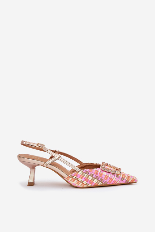 Lodičky S Dekoráciou A Otvorenou Pätou Šampanské Teminora