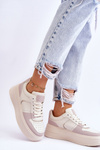 Dámská sportovní obuv na vysoké platformě Světle béžová Bexley