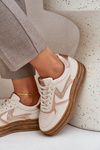 Dámske tenisky na platforme béžové Annines