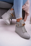 Dámská Obuv Sneakers Zlatý Zámek šedé Tersey