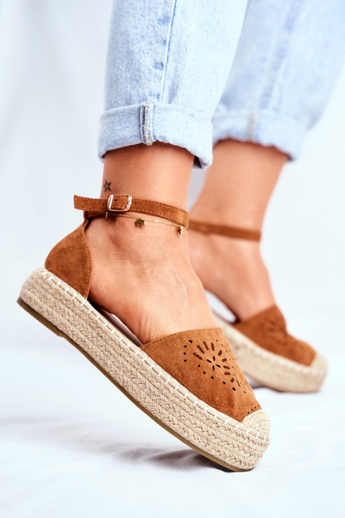 Dámské Espadrilky Lněné Camel Palermo