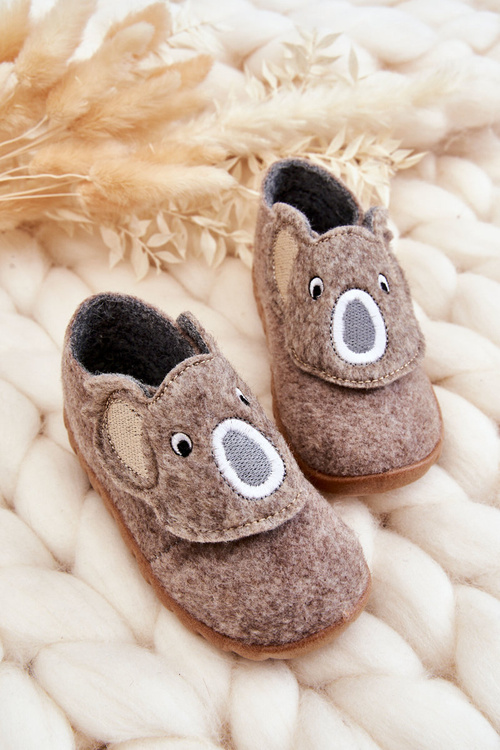 Dětské pantofle Befado Koala 620P002 Béžová