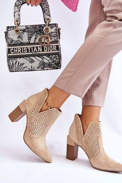 Módne semišové otvorené podpätky svetlo žobrák Ženevi