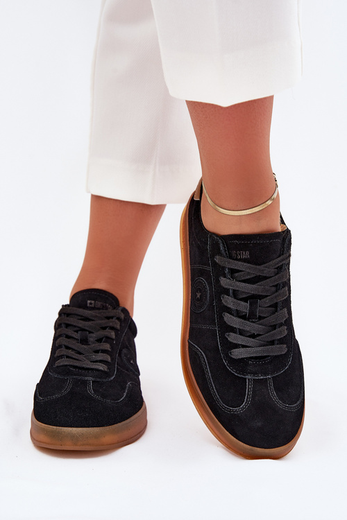 Semišové Dámske Tenisky Big Star RR274851 HI-POLY SYSTEM Čierne