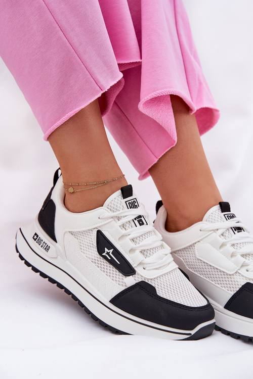 Dámska Športová Obuv Na Platforme Big Star RR274A223 HI-POLY SYSTEM Čierna-Biela