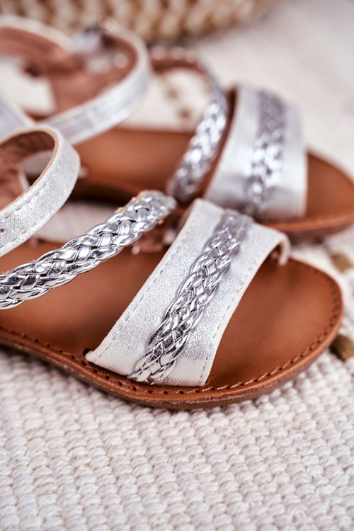 Strieborné sandále Kremo