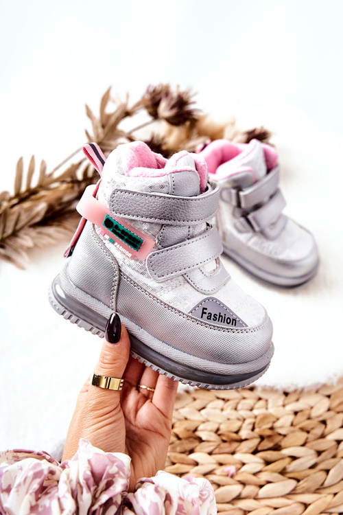 Izolované snehové topánky pre strieborný zips Hesiera
