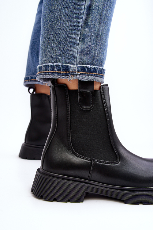 Dámske topánky Jodhpur s čiernym zámkom Ramhel