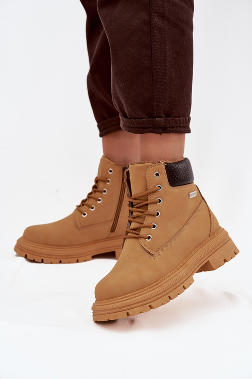 Izolované dámske turistické čižmy so zipsom Camel Selinda