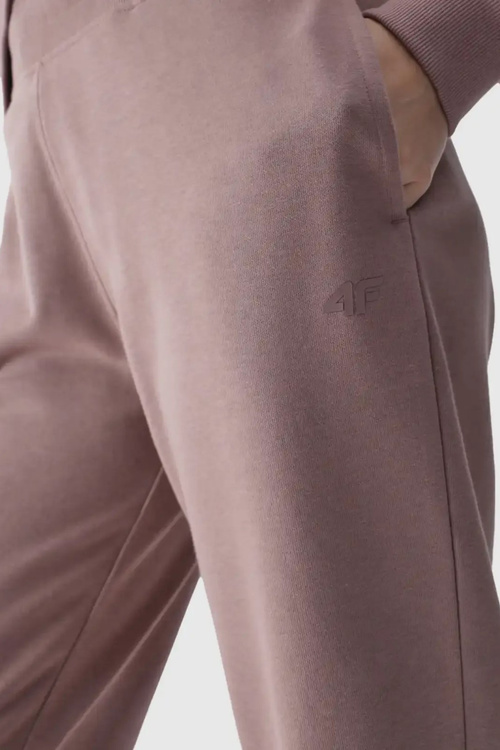 Dámské Dresové Kalhoty Joggery 4F Béžové 4FWMM00TTROF0945-83S