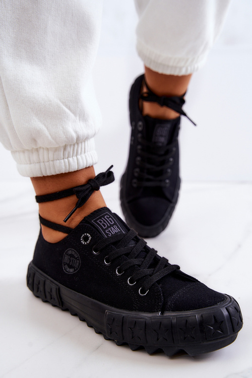 Dámska veľká hviezda JJ274510 Čierne tenisky tenisiek